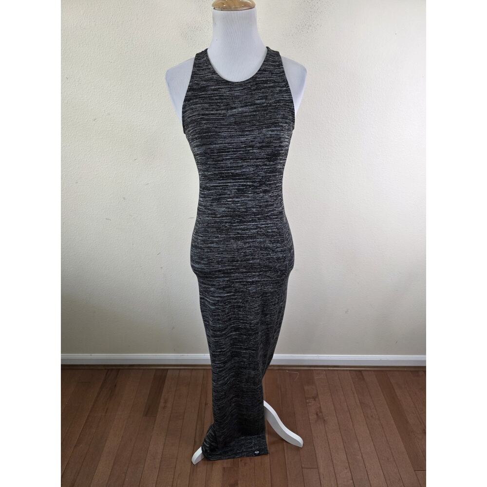 Superdry Women's Gray Sleeveless Space Dye Long Knit Maxi Dress Size XS